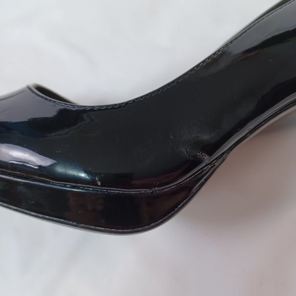 Alfani Step N Flex Black Patent Leather Platform Pumps Size 11 - Picture 10 of 10